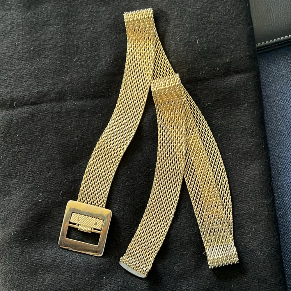 Cache vintage gold watchband chain belt - Picture 5 of 10